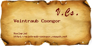 Veintraub Csongor névjegykártya
